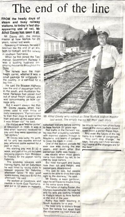 Davey, Athol retiring newspaper cutting.jpg
